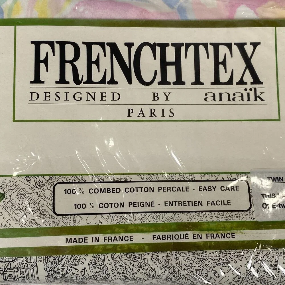 Frenchtex Designed By Anaïk Paris Duvet Cover Twin Size Floral Pastel Vintage